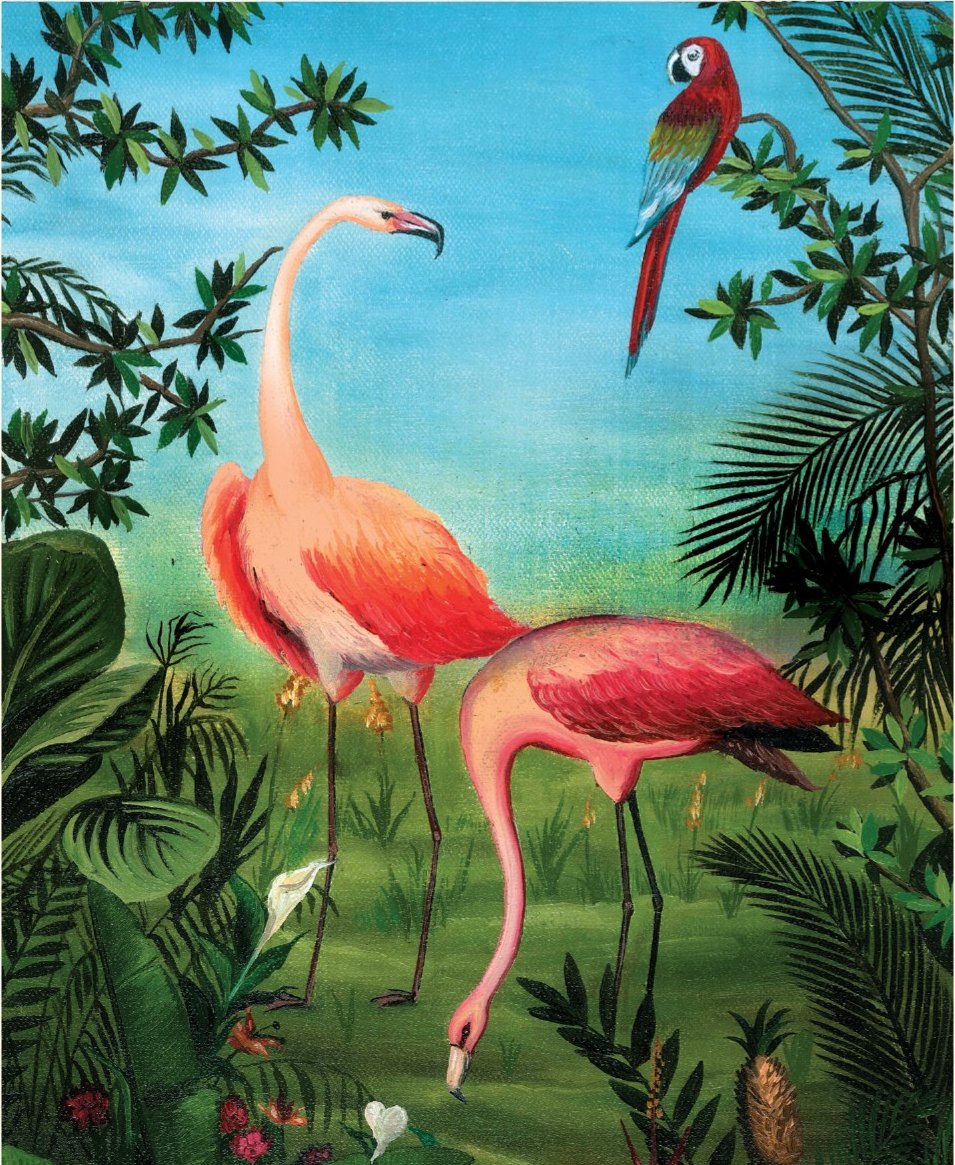 Painted before it was printed